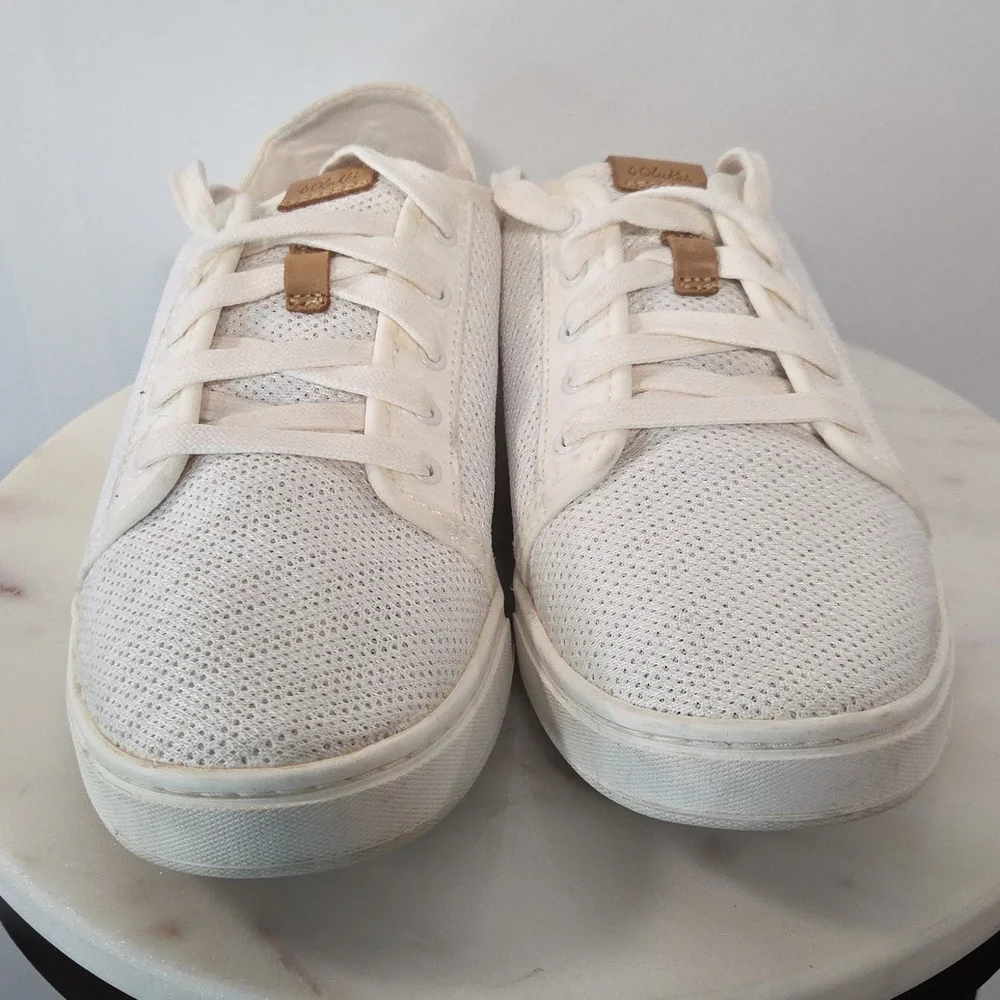 OluKai White Mesh Shoes Size 9.5 - Picture 2 of 7